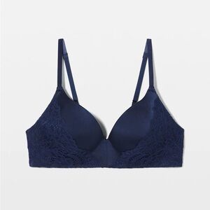 SOMA Stunning Wireless Push Up Bra - nightfall navy blue - 34b